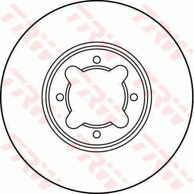 TRW DF1928 - Тормозной диск abcparts.ee