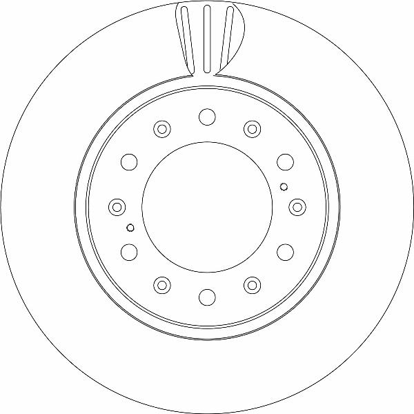TRW DF8584S - Тормозной диск abcparts.ee