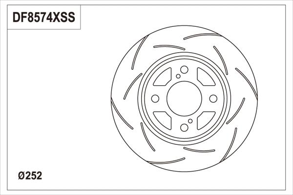 TRW DF8574S - Тормозной диск abcparts.ee