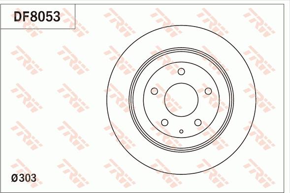 TRW DF8053 - Тормозной диск abcparts.ee