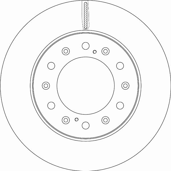 TRW DF8731S - Тормозной диск abcparts.ee