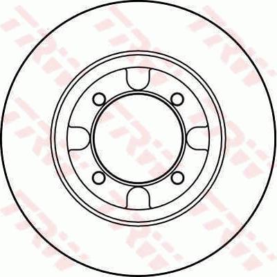TRW DF2026 - Тормозной диск abcparts.ee