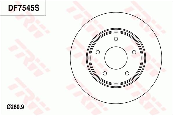 TRW DF7545 - Тормозной диск abcparts.ee