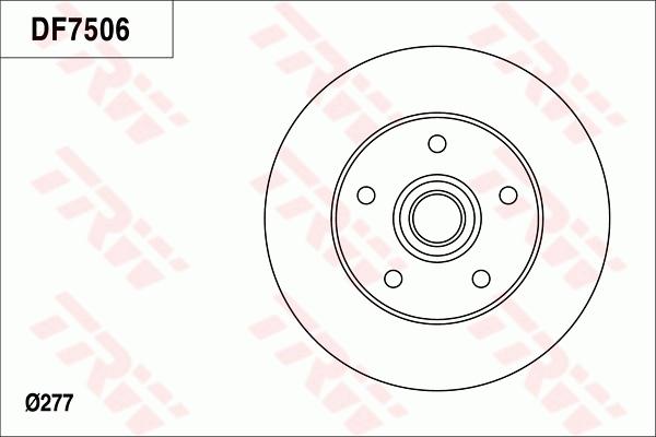 TRW DF7506 - Тормозной диск abcparts.ee