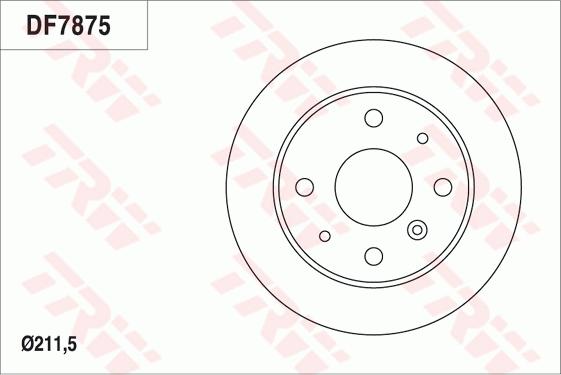 TRW DF7875 - Тормозной диск abcparts.ee