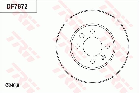 TRW DF7872 - Тормозной диск abcparts.ee