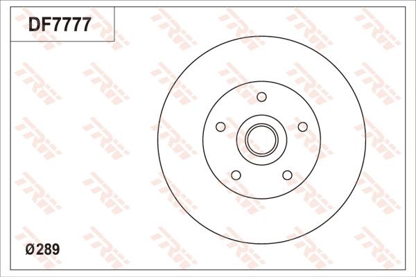 TRW DF7777S - Тормозной диск abcparts.ee