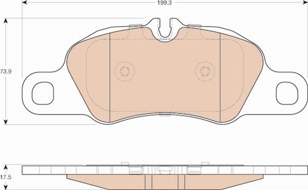 TRW GDB1990 - Тормозные колодки, дисковые, комплект abcparts.ee