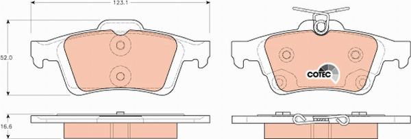 TRW GDB1938 - Тормозные колодки, дисковые, комплект abcparts.ee