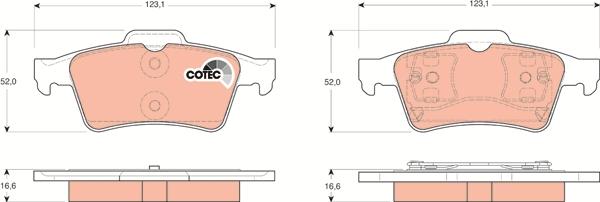TRW GDB1469DT - Тормозные колодки, дисковые, комплект abcparts.ee