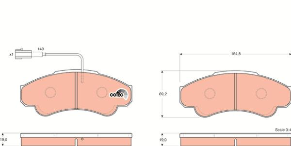 TRW GDB1518 - Тормозные колодки, дисковые, комплект abcparts.ee