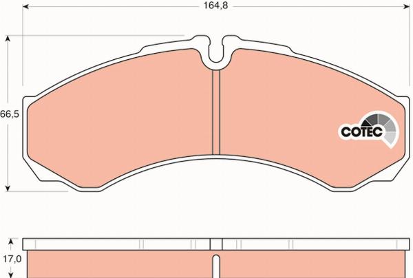 TRW GDB1534 - Тормозные колодки, дисковые, комплект abcparts.ee