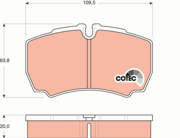TRW GDB1535 - Тормозные колодки, дисковые, комплект abcparts.ee