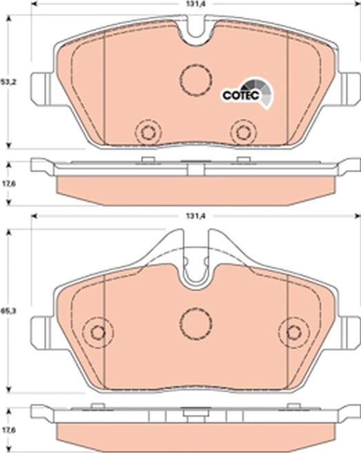 TRW GDB1870 - Тормозные колодки, дисковые, комплект abcparts.ee