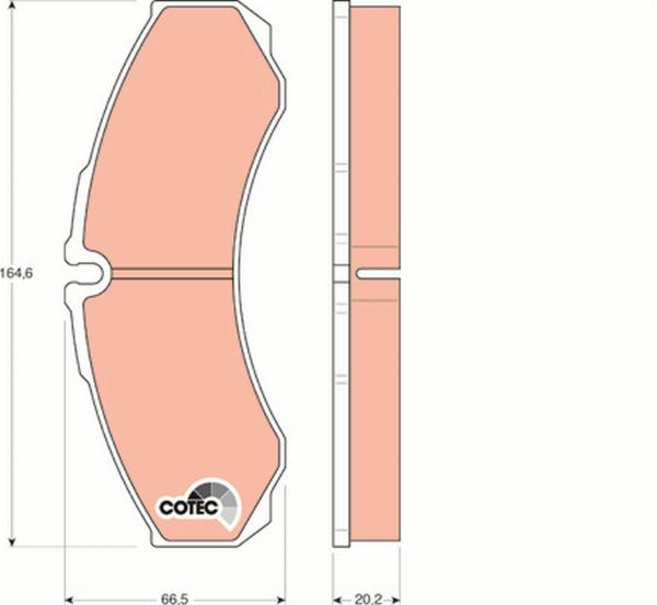 TRW GDB1345 - Тормозные колодки, дисковые, комплект abcparts.ee