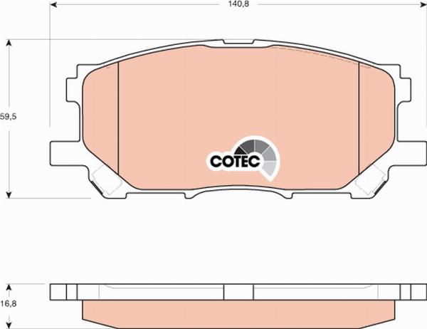 TRW GDB3397 - Тормозные колодки, дисковые, комплект abcparts.ee
