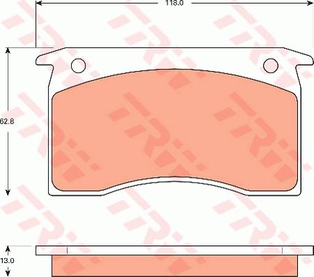 TRW GDB7599 - Тормозные колодки, дисковые, комплект abcparts.ee