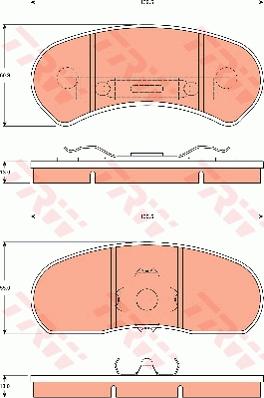 TRW GDB7598 - Тормозные колодки, дисковые, комплект abcparts.ee