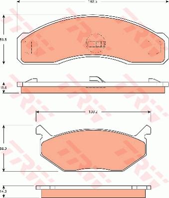 TRW GDB7501DT - Тормозные колодки, дисковые, комплект abcparts.ee