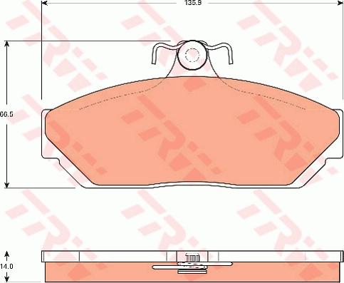 TRW GDB7503 - Тормозные колодки, дисковые, комплект abcparts.ee