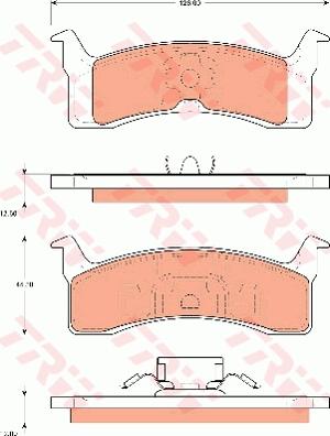 TRW GDB7513 - Тормозные колодки, дисковые, комплект abcparts.ee