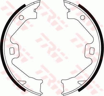 TRW GS8469 - Комплект тормозов, ручник, парковка abcparts.ee