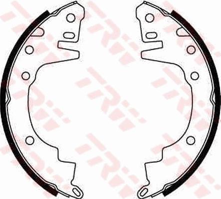 TRW GS8518 - Комплект тормозных колодок, барабанные abcparts.ee