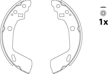 TRW GS8818 - Комплект тормозных колодок, барабанные abcparts.ee