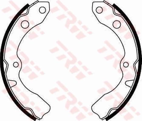 TRW GS8304 - Комплект тормозных колодок, барабанные abcparts.ee