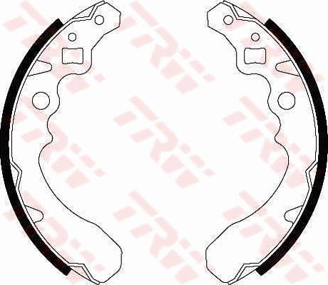 TRW GS8282 - Комплект тормозных колодок, барабанные abcparts.ee