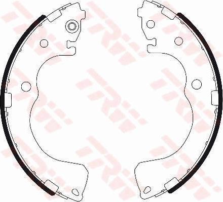 TRW GS7819 - Комплект тормозных колодок, барабанные abcparts.ee