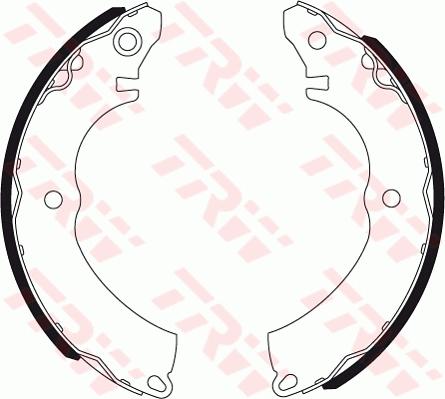 TRW GS7358 - Комплект тормозных колодок, барабанные abcparts.ee