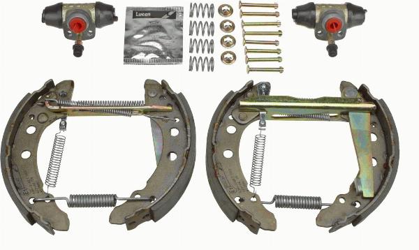 TRW GSK1500 - Комплект тормозных колодок, барабанные abcparts.ee