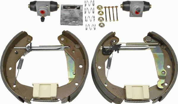 TRW GSK1611 - Комплект тормозных колодок, барабанные abcparts.ee