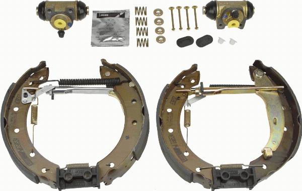TRW GSK1058 - Комплект тормозных колодок, барабанные abcparts.ee