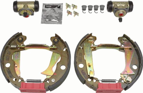 TRW GSK1011 - Комплект тормозных колодок, барабанные abcparts.ee