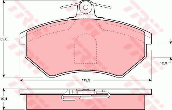 TRW GTD1065 - Дисковый тормозной механизм, комплект abcparts.ee