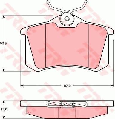 TRW GTD1083 - Дисковый тормозной механизм, комплект abcparts.ee