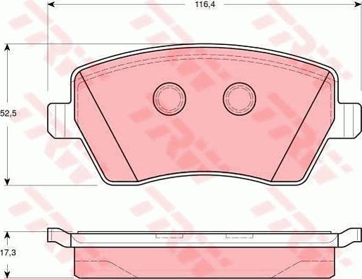 TRW GTD1150 - Дисковый тормозной механизм, комплект abcparts.ee
