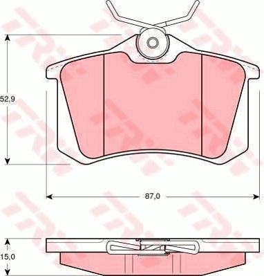 TRW GTD1153 - Дисковый тормозной механизм, комплект abcparts.ee