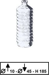 TRW JBE167 - Комплект пыльника, рулевое управление abcparts.ee