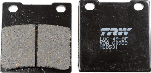 TRW MCB531 - Тормозные колодки, дисковые, комплект abcparts.ee