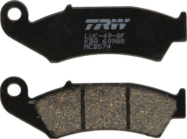 TRW MCB574 - Тормозные колодки, дисковые, комплект abcparts.ee