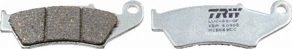 TRW MCB669EC - Тормозные колодки, дисковые, комплект abcparts.ee