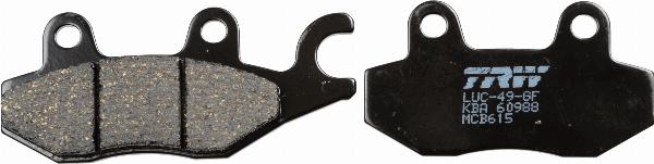 TRW MCB615 - Тормозные колодки, дисковые, комплект abcparts.ee