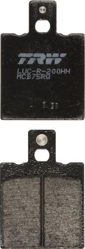 TRW MCB75RQ - Тормозные колодки, дисковые, комплект abcparts.ee