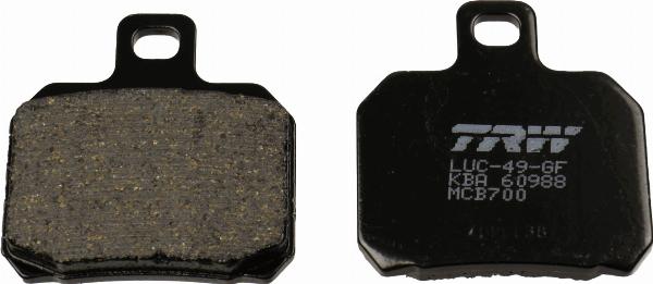 TRW MCB700 - Тормозные колодки, дисковые, комплект abcparts.ee