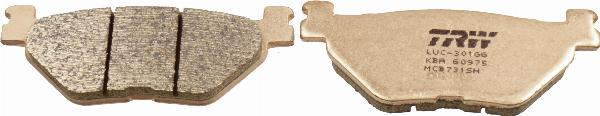 TRW MCB731SH - Тормозные колодки, дисковые, комплект abcparts.ee