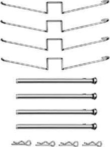 TRW PFK358 - Комплектующие для колодок дискового тормоза abcparts.ee