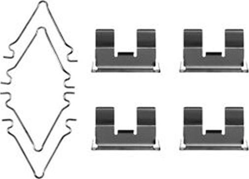 TRW PFK217 - Комплектующие для колодок дискового тормоза abcparts.ee